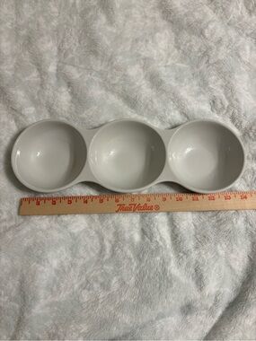 Nanette Lepore 3 Section Serving Dish Porcelain Appetizer Tray